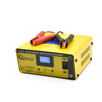 Redresor cu microprocesor baterie 6V/ 12V 15A, GEKO G80036 Redresor cu microprocesor baterie 6V/ 12V 15A, GEKO G80036