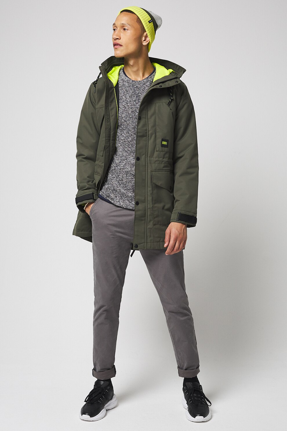 O'Neill, Jacheta parka cu gluga Journey, Verde militar