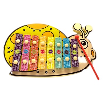 Xilofon muzical cu clape, Forma de albinuta, Multicolor Xilofon muzical cu clape, Forma de albinuta, Multicolor