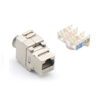 Conector modul Keystone Jack cat5e LanKATT FTP/STP ecranat (full shield) - Autosertizare (Toolless), modular, suport de cabluri integrat, RJ45 Conector modul Keystone Jack cat5e LanKATT FTP/STP ecranat (full shield) - Autosertizare (Toolless), modular, suport de cabluri integrat, RJ45