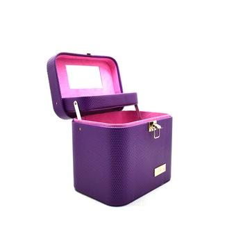 Geanta cosmetica cu oglinda, Naimeed D268, culoare Mov, 23 x 21 x 17 cm Geanta cosmetica cu oglinda, Naimeed D268, culoare Mov, 23 x 21 x 17 cm