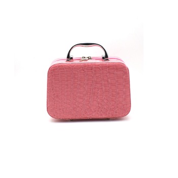 Geanta cosmetica cu oglinda, Naimeed D268, culoare Roz, 14 x 20 x 7 cm Geanta cosmetica cu oglinda, Naimeed D268, culoare Roz, 14 x 20 x 7 cm