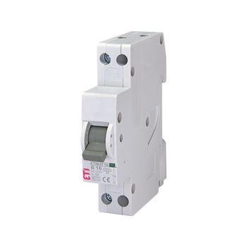 Siguranta automata 1P+N 16A Curba B 6kA 1M ETI 002191104 Siguranta automata 1P+N 16A Curba B 6kA 1M ETI 002191104