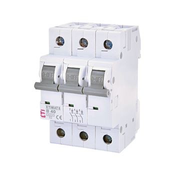 Siguranta automata 3P 40A Curba B 6kA ETI 002115520 Siguranta automata 3P 40A Curba B 6kA ETI 002115520