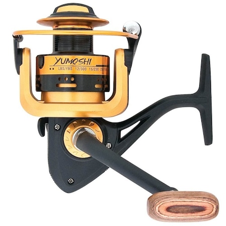 Mulineta Yumoshi, model MF5000, 3R, destinata pescuitului stationar/crap/somn, cu frana pe fata