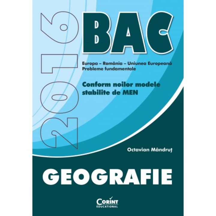 Bacalaureat 2016 Geografie - Octavian Mandrut