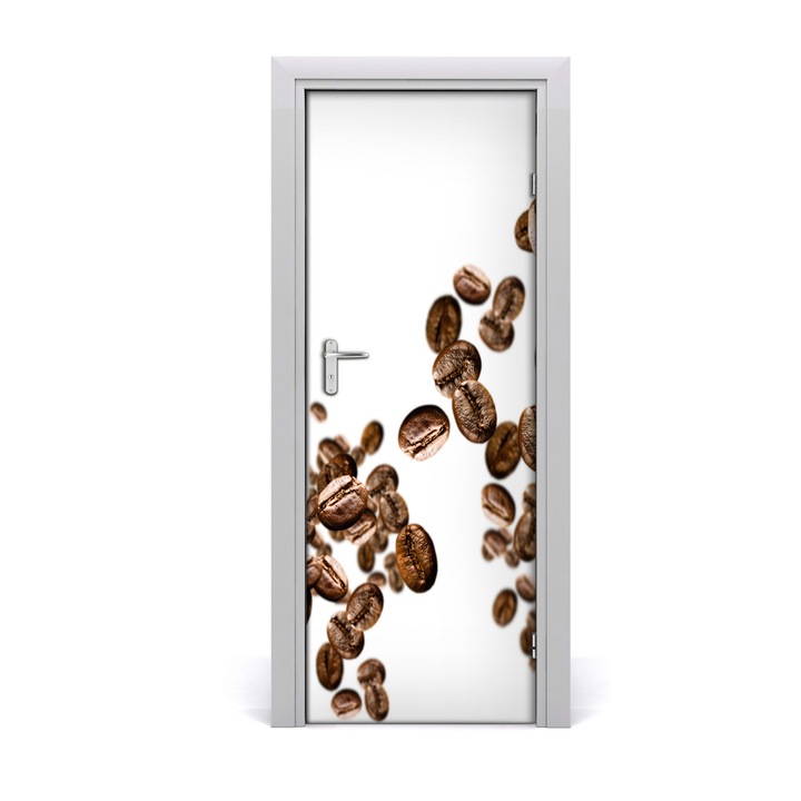 Stickere decorative. Tulup. Autocolante pentru usi. model Boabe de cafea. 22. 75 x 205 cm