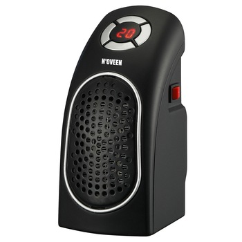 Mini Aeroterma electrica de perete Noveen, 400W, incalzitor din ceramica, display LED, thermostat, negru Mini Aeroterma electrica de perete Noveen, 400W, incalzitor din ceramica, display LED, thermostat, negru