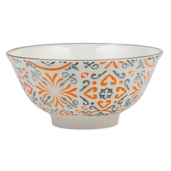 Bol pentru cereale, 15.5 cm, Maiolica Orange, NAVA NV-099-134 Bol pentru cereale, 15.5 cm, Maiolica Orange, NAVA NV-099-134
