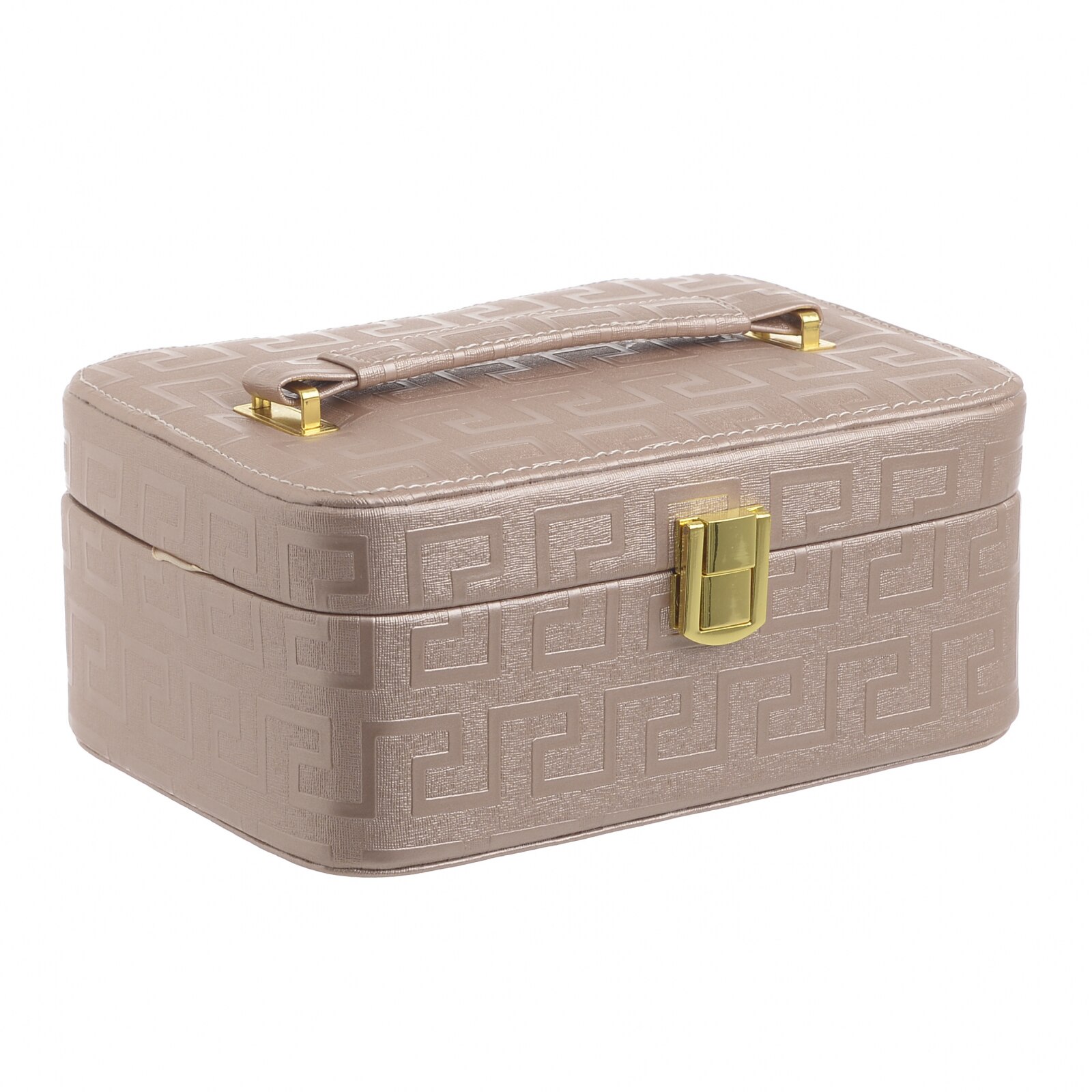 Cutie bijuterii culoarea bej 20x15x9 cm