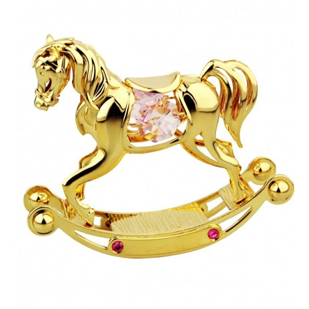 Calut placat cu aur 24k ,cu cristale