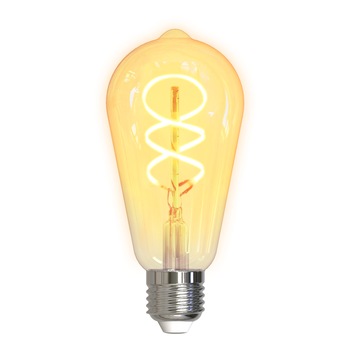 Bec smart LED filament spirala DELTACO SMART HOME, E27, WiFI 2.4GHz, 5.5W, 470lm, reglabil, 1800K-6500K, 220-240V Bec smart LED filament spirala DELTACO SMART HOME, E27, WiFI 2.4GHz, 5.5W, 470lm, reglabil, 1800K-6500K, 220-240V