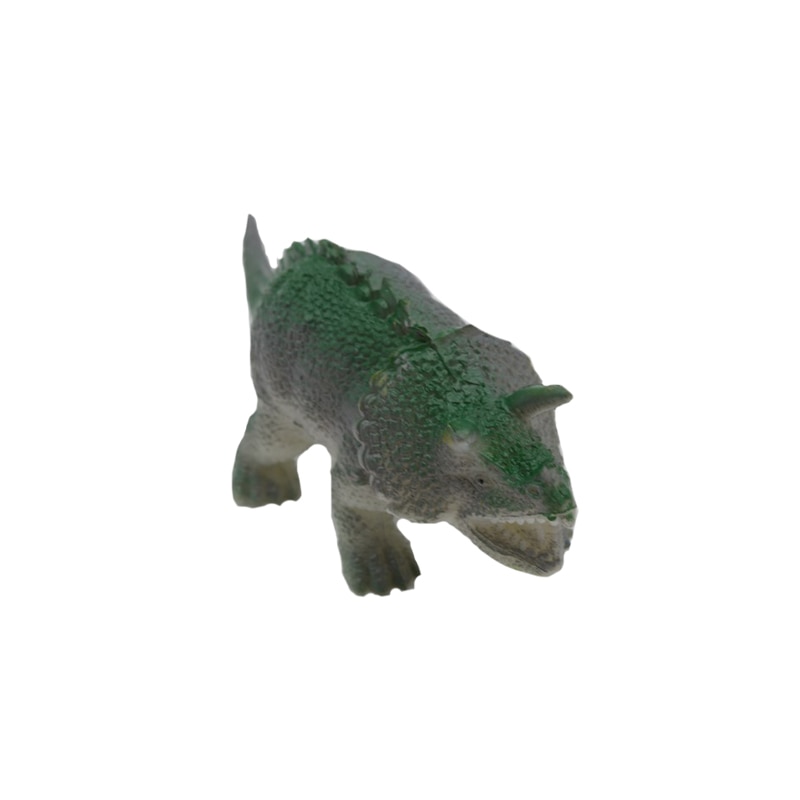 Figurina dinozaur Triceratops 11 cm White Crystal 303VM, Multicolor