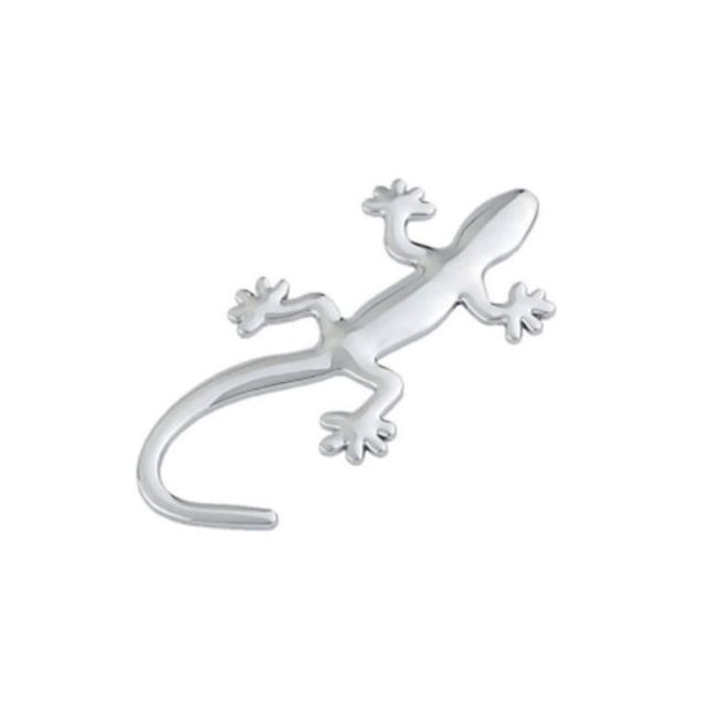 Ornament auto 3D Soparla, 14x9 cm, culoare argintiu
