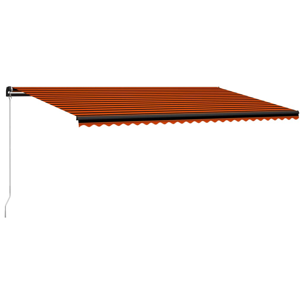 Copertina retractabila vidaXL, Aluminiu, 600 x 300 cm, Portocaliu