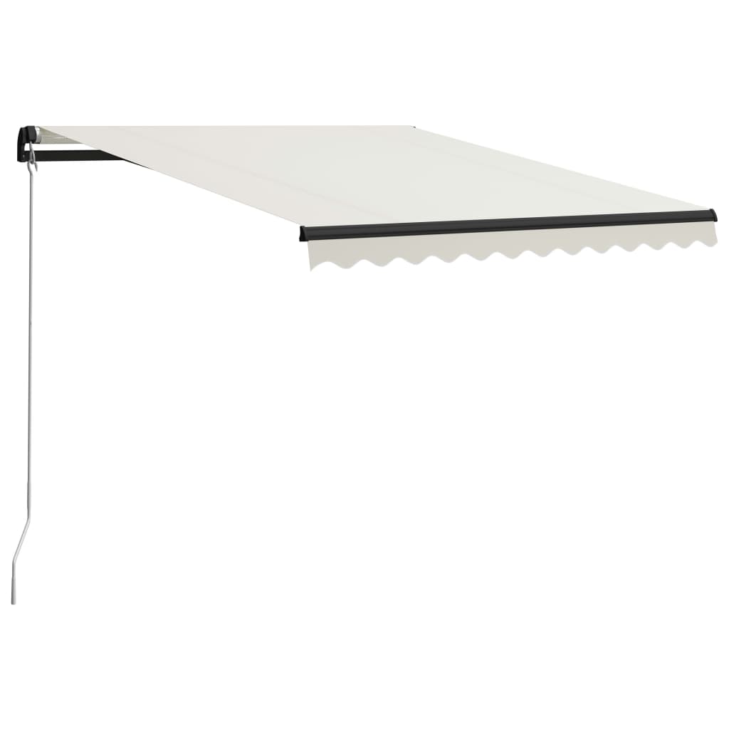 Copertina retractabila vidaXL, Aluminiu, 300 x 250 cm, Crem