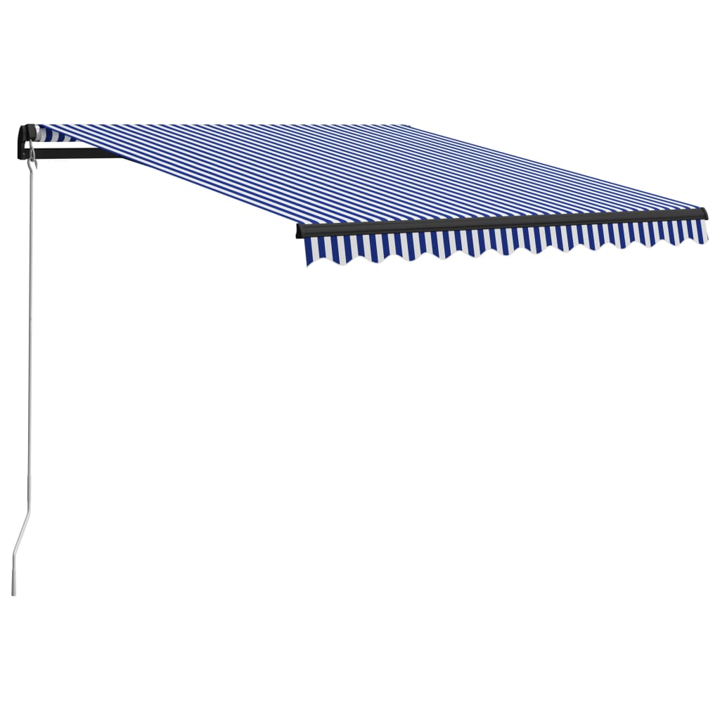 Copertina retractabila vidaXL, Aluminiu, 300 x 250 cm, Albastru