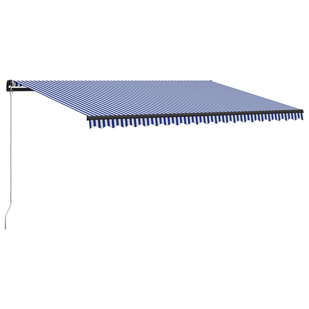 Copertina retractabila vidaXL, Aluminiu, 500 x 300 cm, Albastru