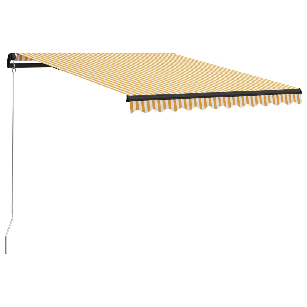 Copertina retractabila vidaXL, Aluminiu, 300 x 250 cm, Galben