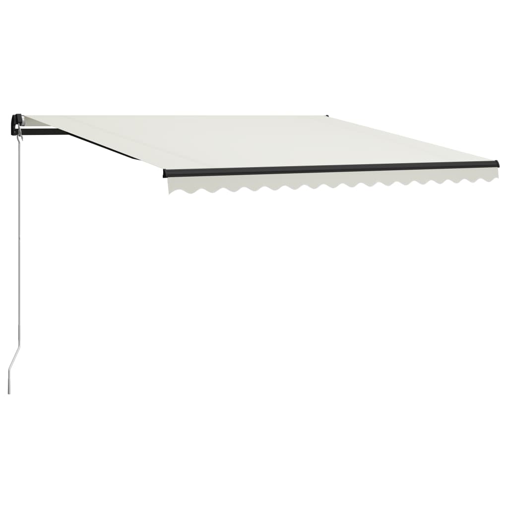 Copertina retractabila vidaXL, Aluminiu, 400 x 300 cm, Crem