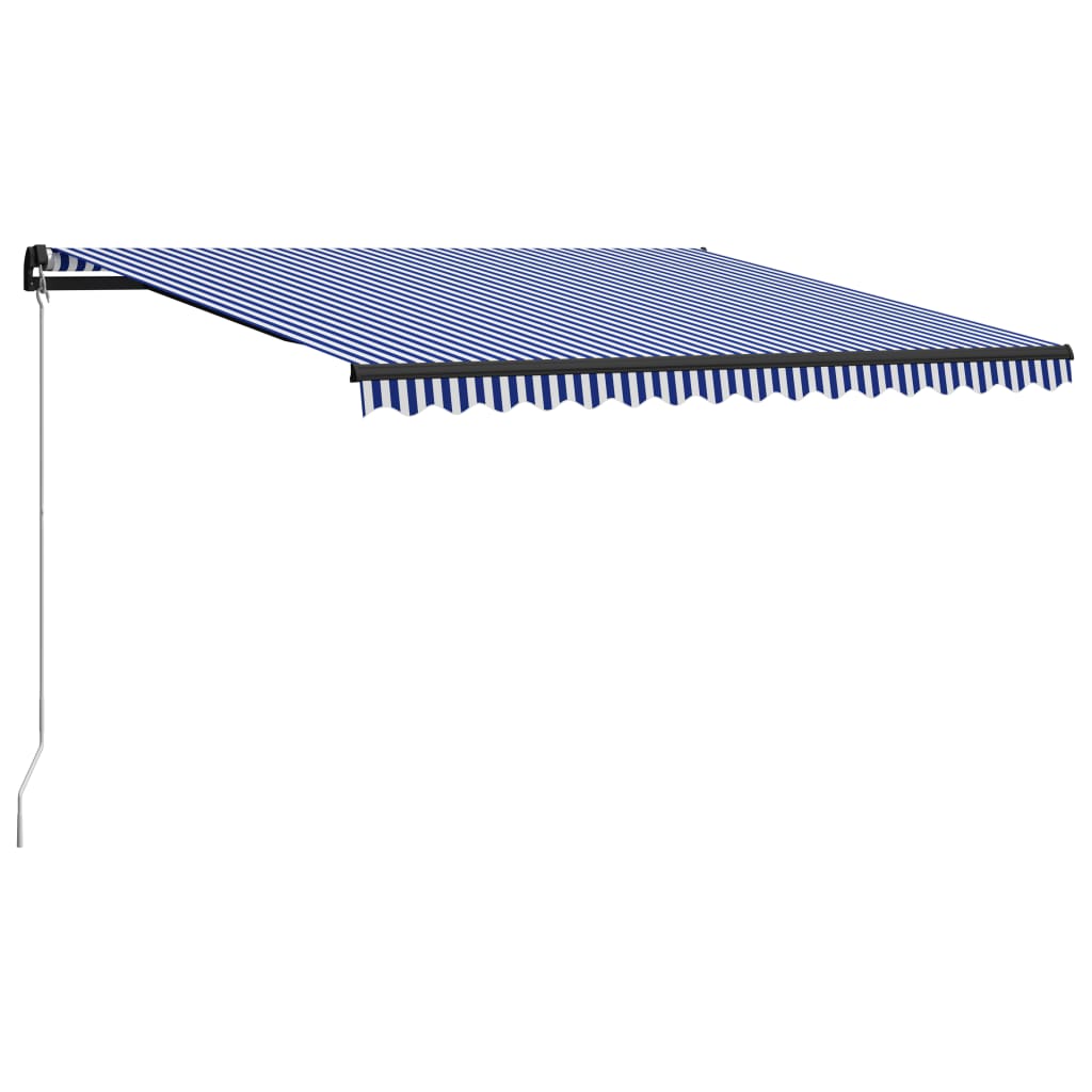Copertina retractabila vidaXL, Aluminiu, 400 x 300 cm, Albastru