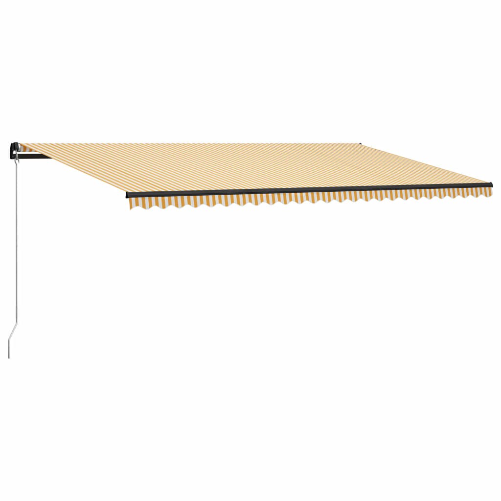 Copertina retractabila vidaXL, Aluminiu, 600 x 300 cm, Galben