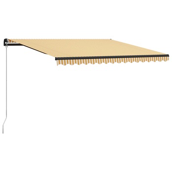 Copertina retractabila vidaXL, Aluminiu, 400 x 300 cm, Galben Copertina retractabila vidaXL, Aluminiu, 400 x 300 cm, Galben