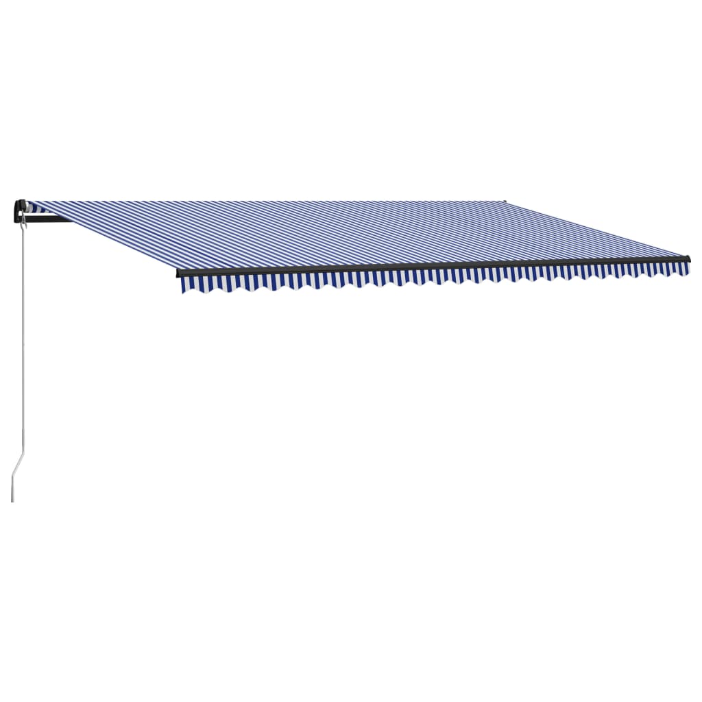 Copertina retractabila vidaXL, Aluminiu, 600 x 300 cm, Albastru