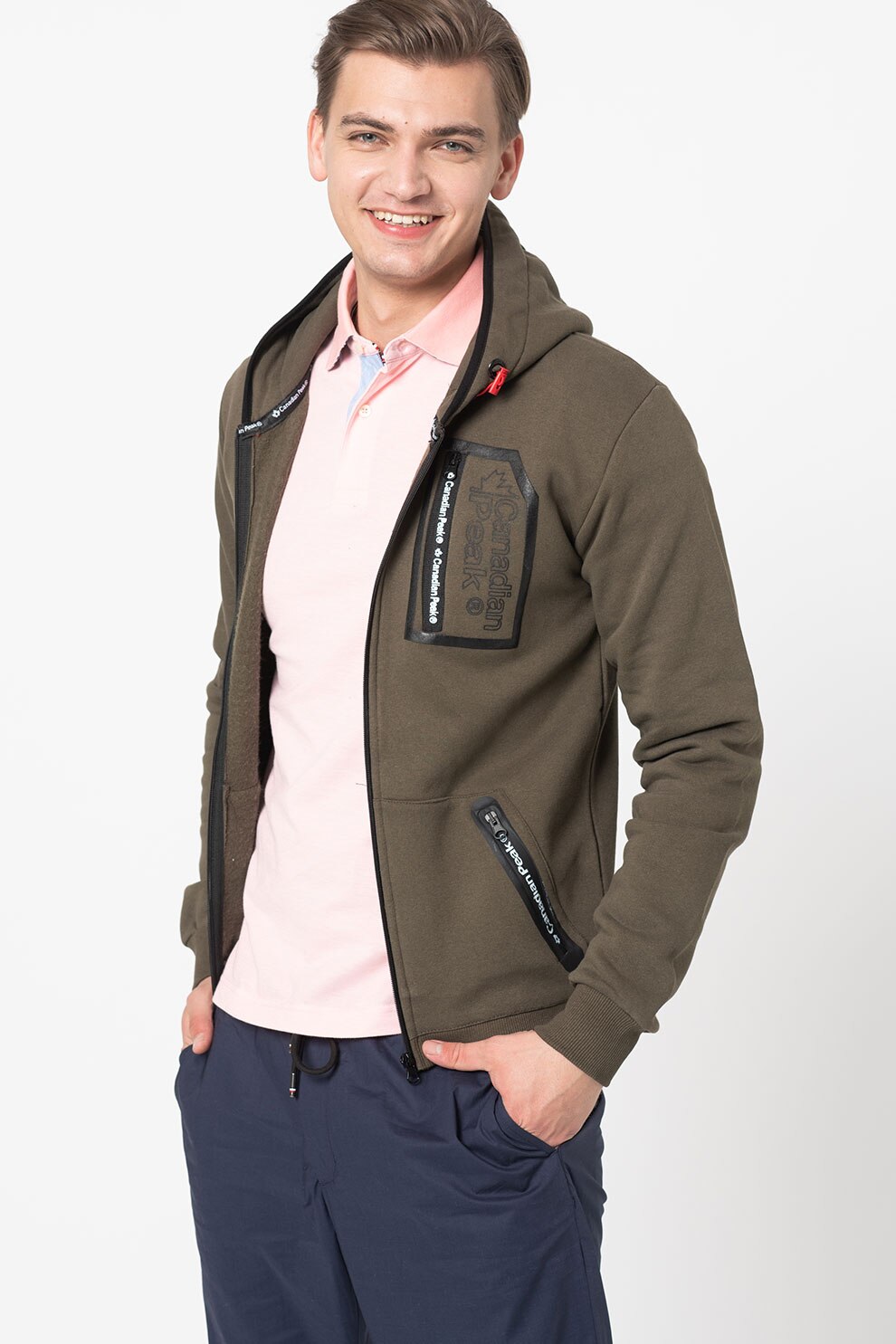 Canadian Peak, Hanorac cu fermoar Fonaldo, Verde