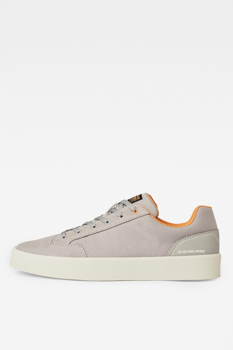 G-Star RAW, Pantofi sport de panza cu talpa plata, Gri, 41