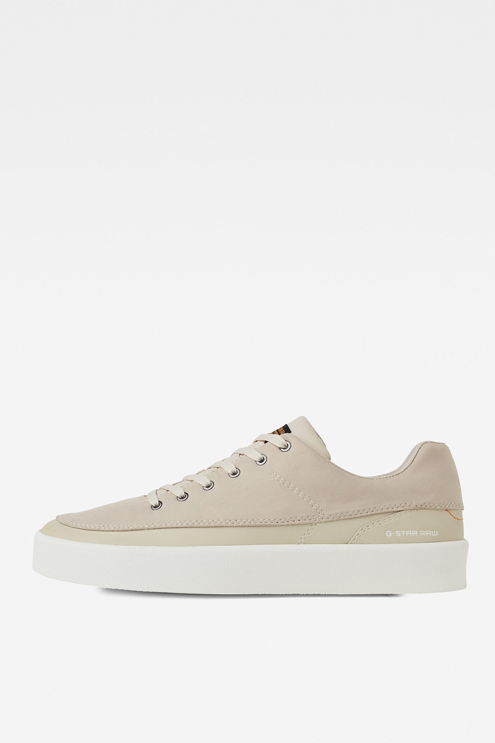 G-Star RAW, Pantofi sport de panza cu garnitura de piele, Bej deschis, 41