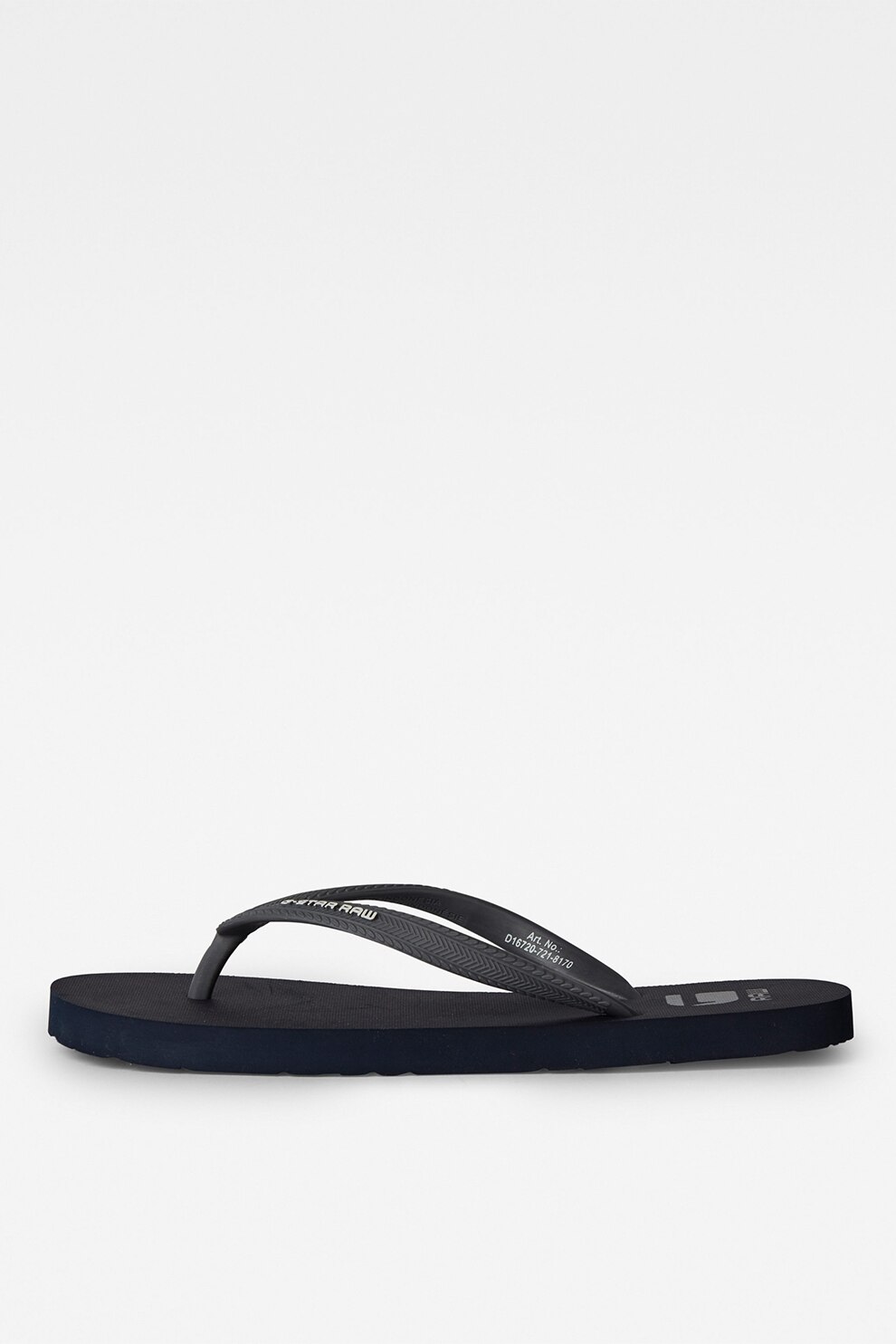 G-Star RAW, Papuci flip-flop cu detalii logo Carnic, Negru/Gri, 35-36