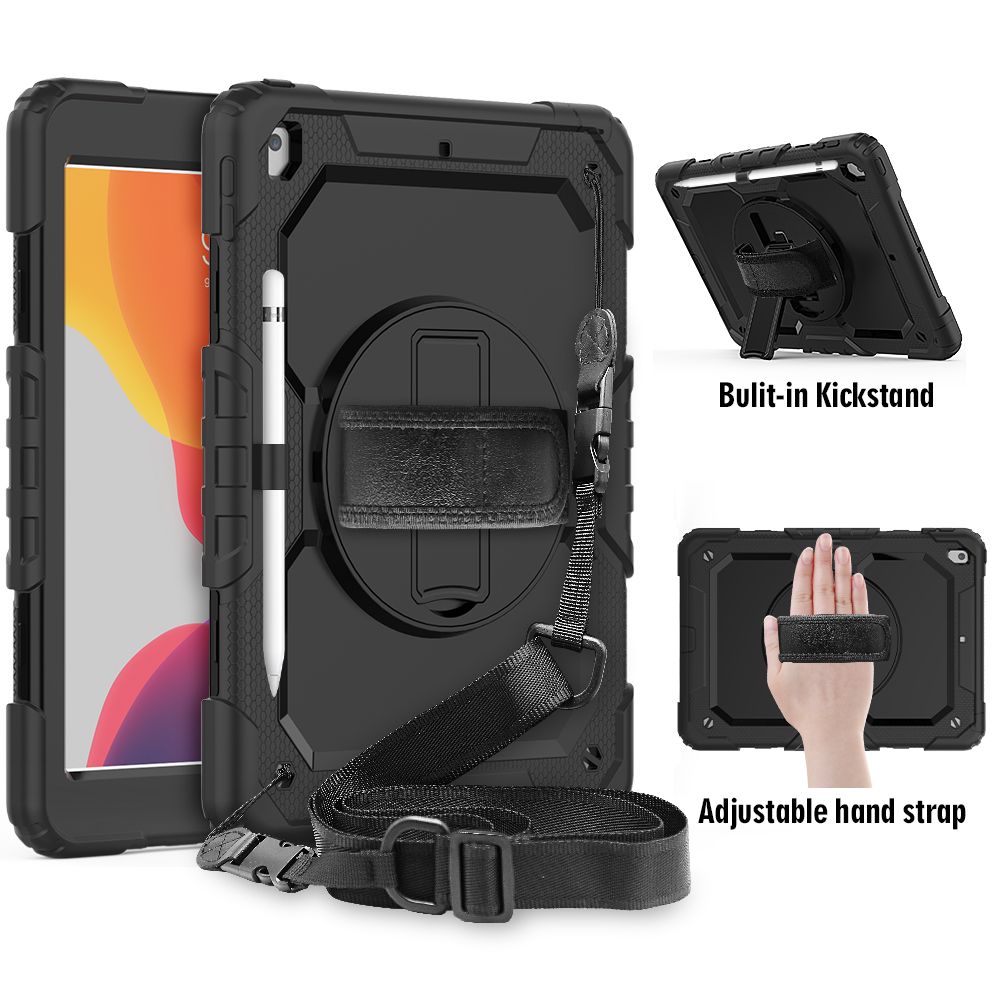 Carcasa 360 grade TECH-PROTECT Solid compatibila cu iPad 10.2 inch (2019/2020/2021) Black