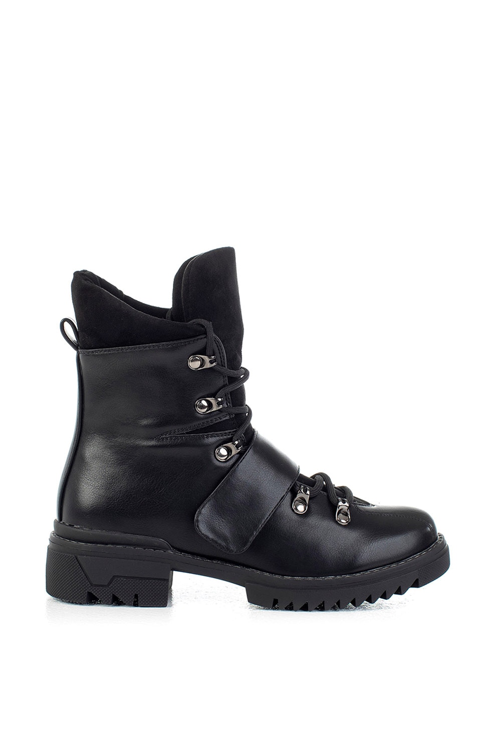 MUSK, Ghete de piele intoarsa ecologica si piele ecologica, Negru, 40