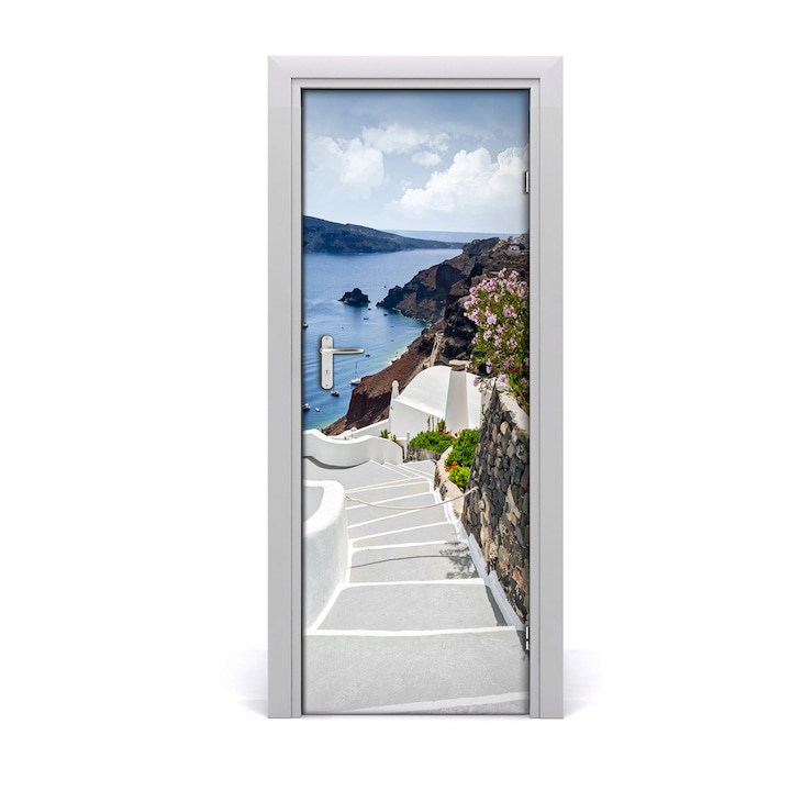 Tulup, Dekoracios matricak, matricak ajtokhoz, modell Santorini Gorogorszag, 75 x 205 cm