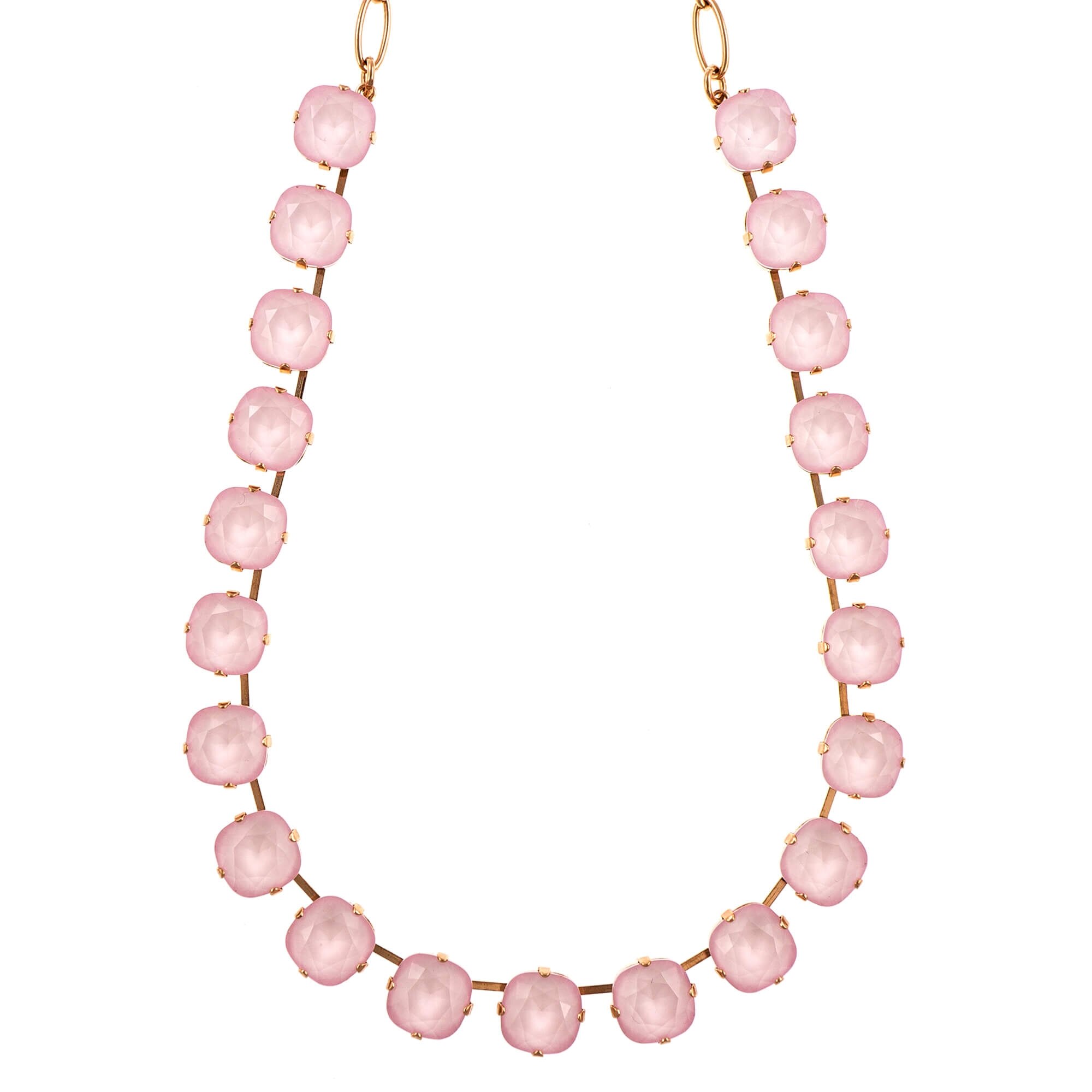 Colier placat cu Aur roz de 24K, Cristale, Powder Rose by Roxannes - Mariana Jewellery, Roz 3326-121121RG