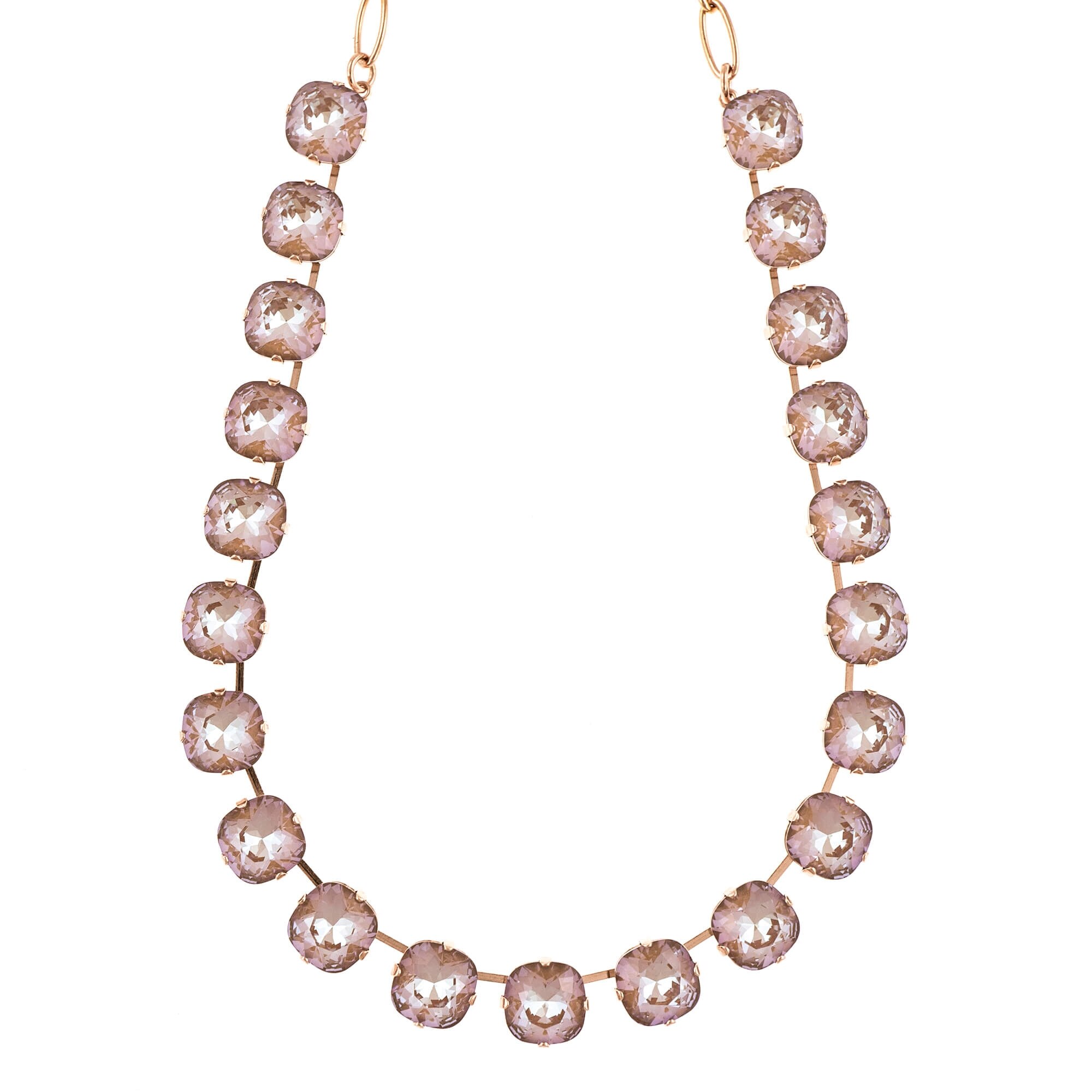 Colier placat cu Aur roz de 24K, Cristale, Cappuccino DeLite by Roxannes - Mariana Jewellery, Multicolor 3326-148148RG