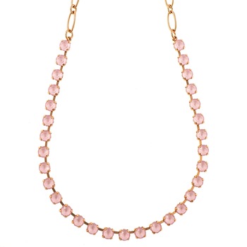 Colier placat cu Aur roz de 24K, Cristale, Powder Rose by Roxannes - Mariana Jewellery, Roz 3430-121121RG Colier placat cu Aur roz de 24K, Cristale, Powder Rose by Roxannes - Mariana Jewellery, Roz 3430-121121RG