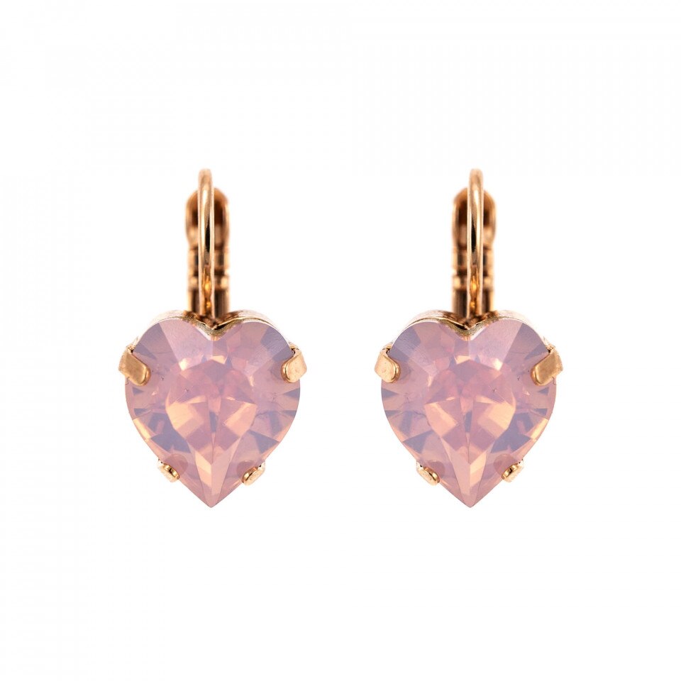 Cercei placati cu Aur roz de 24K, Cristale Swarovski, Antigua by Roxannes - Mariana Jewellery, Roz 1100/2-395RG6