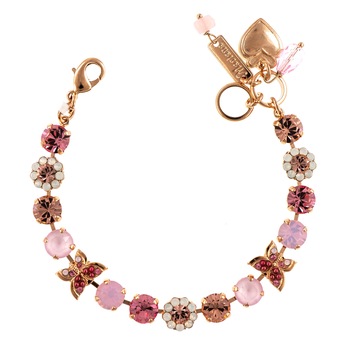 Bratara placata cu Aur roz de 24K, Cristale, Antigua by Roxannes - Mariana Jewellery, Roz 4063-223-1RG Bratara placata cu Aur roz de 24K, Cristale, Antigua by Roxannes - Mariana Jewellery, Roz 4063-223-1RG