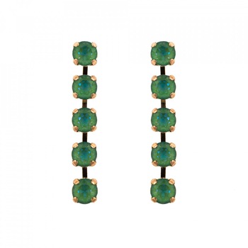 Cercei placati cu Aur roz de 24K, Cristale Swarovski, Silky Sage DeLite by Roxannes - Mariana Jewellery, Verde 1430/5-169169RG2 Cercei placati cu Aur roz de 24K, Cristale Swarovski, Silky Sage DeLite by Roxannes - Mariana Jewellery, Verde 1430/5-169169RG2