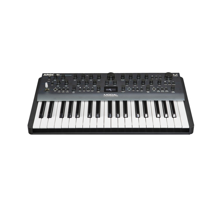 Modal Electronics ARGON8 hullámos szintetizátor, 37 billentyű, 8 polifonikus hang, 32 oszcillátor, FX, szoftverrel, fekete