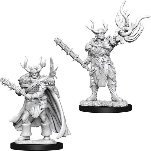 Set 2 miniaturi nepictate Pathfinder Battles Deep Cuts - Male Half-Orc Druid, limba engleza, extensie