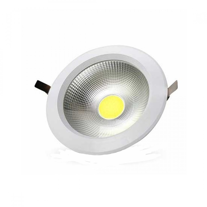 Вграден кръгъл COB LED спот V-TAC, 30W, A++ 120Lm/W 4000K