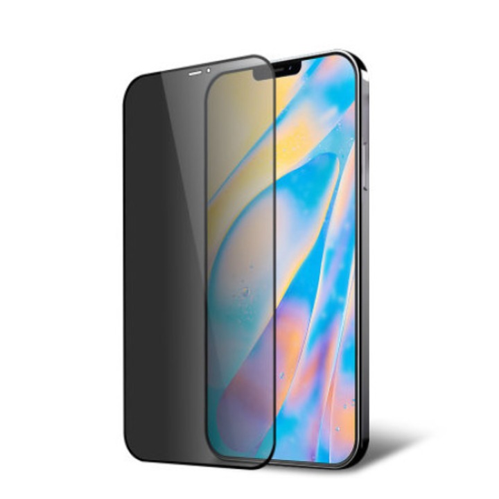 Folie de sticla Iphone 12 Pro Max Fullscreen 6D Privacy