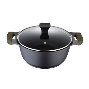 Oala marmorata, Teide San Ignacio SG 6306, 28 cm, 6.4 l, negru Oala marmorata, Teide San Ignacio SG 6306, 28 cm, 6.4 l, negru