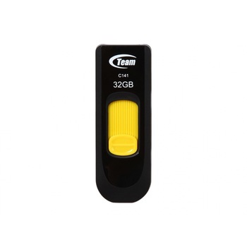 Memorie USB Team Group C141 32GB, USB 2.0, Galben Memorie USB Team Group C141 32GB, USB 2.0, Galben