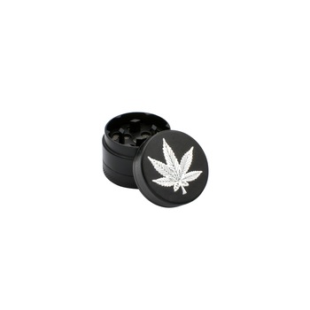 Grinder Silver Leaf, Metal, Toro, Negru, 30 mm Grinder Silver Leaf, Metal, Toro, Negru, 30 mm