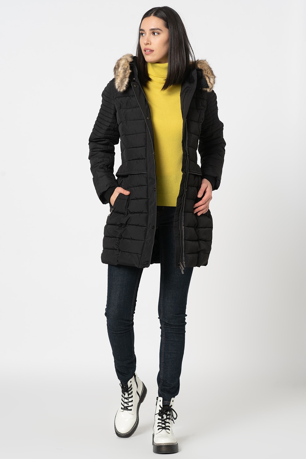 Geographical Norway, Geaca cu vatelina Charlize, Negru