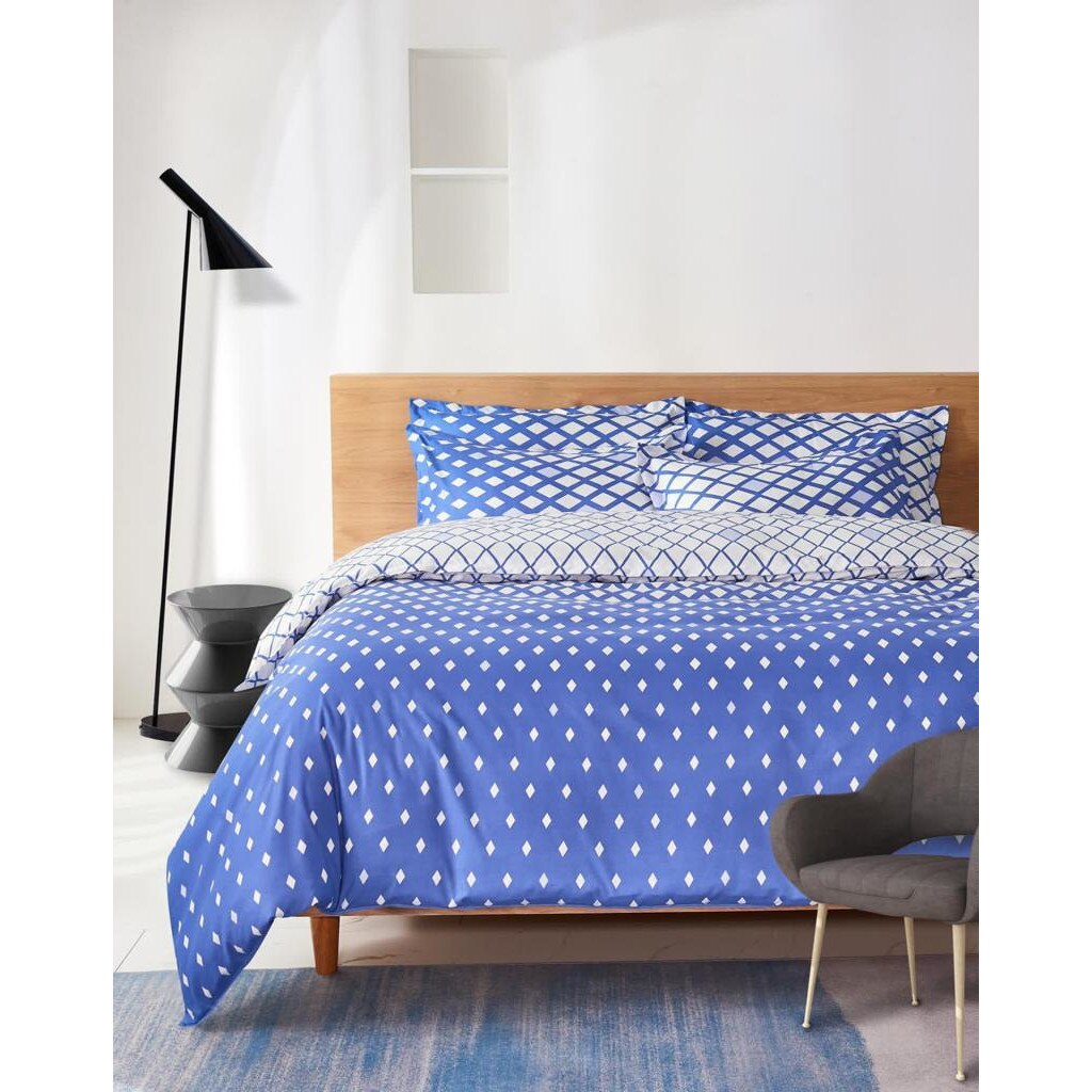 Set lenjerie de pat dublu, bumbac satinat, 4 piese, Casa de Vis, A50-507